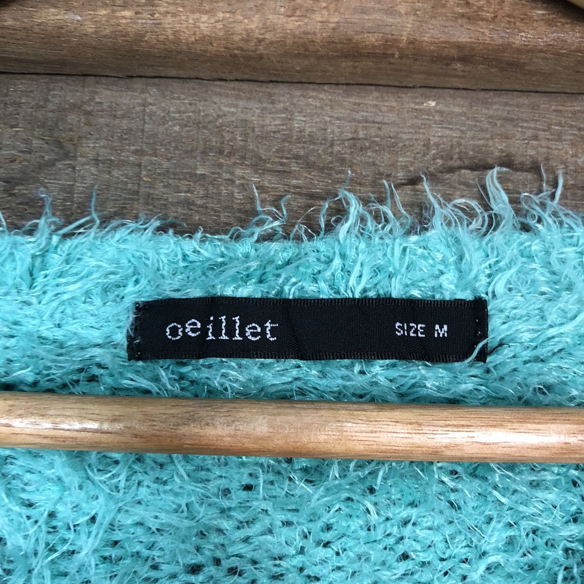 Homespun Knitwear × Japanese Brand Oeillet Green Shag Shaggy Fur Mohair Knitwear #7044 Size S / US 4 / IT 40 - 7 Thumbnail