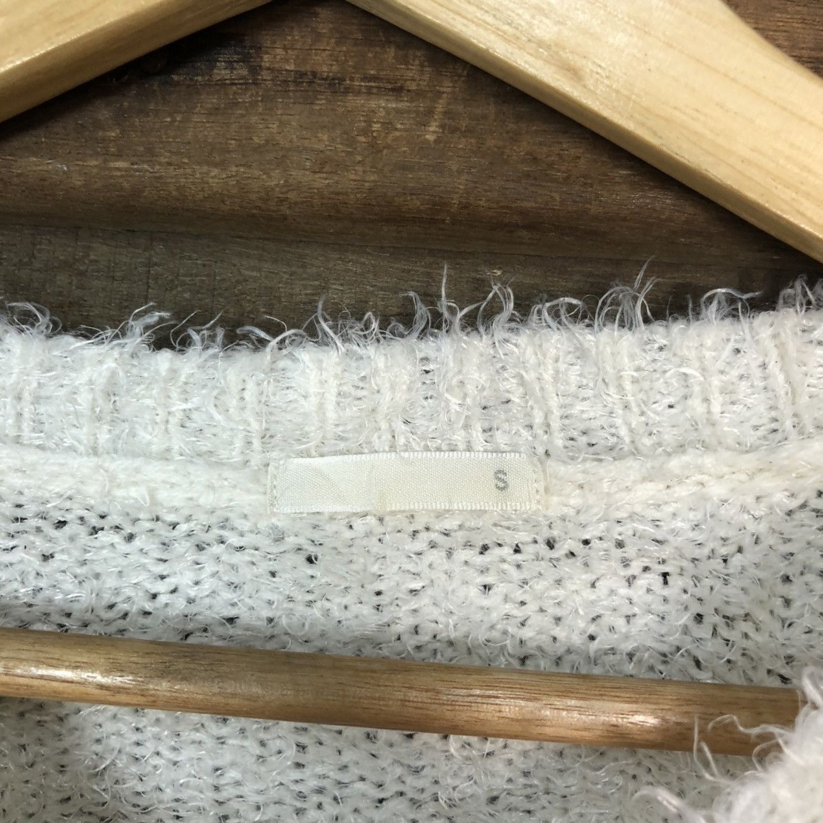 Homespun Knitwear × Japanese Brand Gu White Shag Shaggy Fur Mohair Knitwear #7042 Size S / US 4 / IT 40 - 9 Thumbnail
