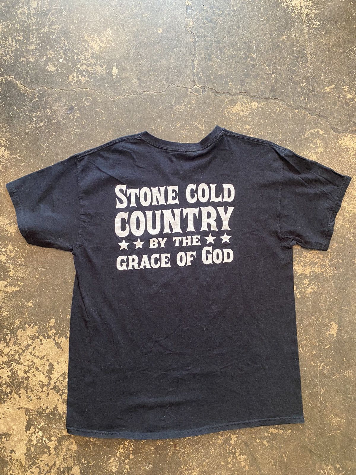 Vintage Stone Cold Country By The Grace Of God Brantley Tee