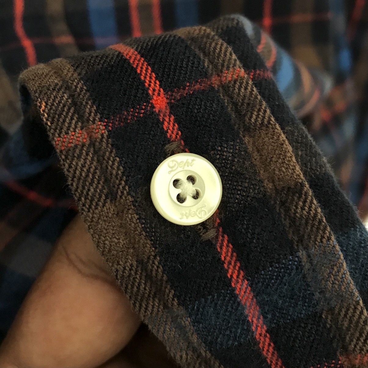 Gallery Dept. × Japanese Brand Authentic Dept. Tokyo Checkered Skull Pocket Shirt Japan Size US L / EU 52-54 / 3 - 6 Thumbnail