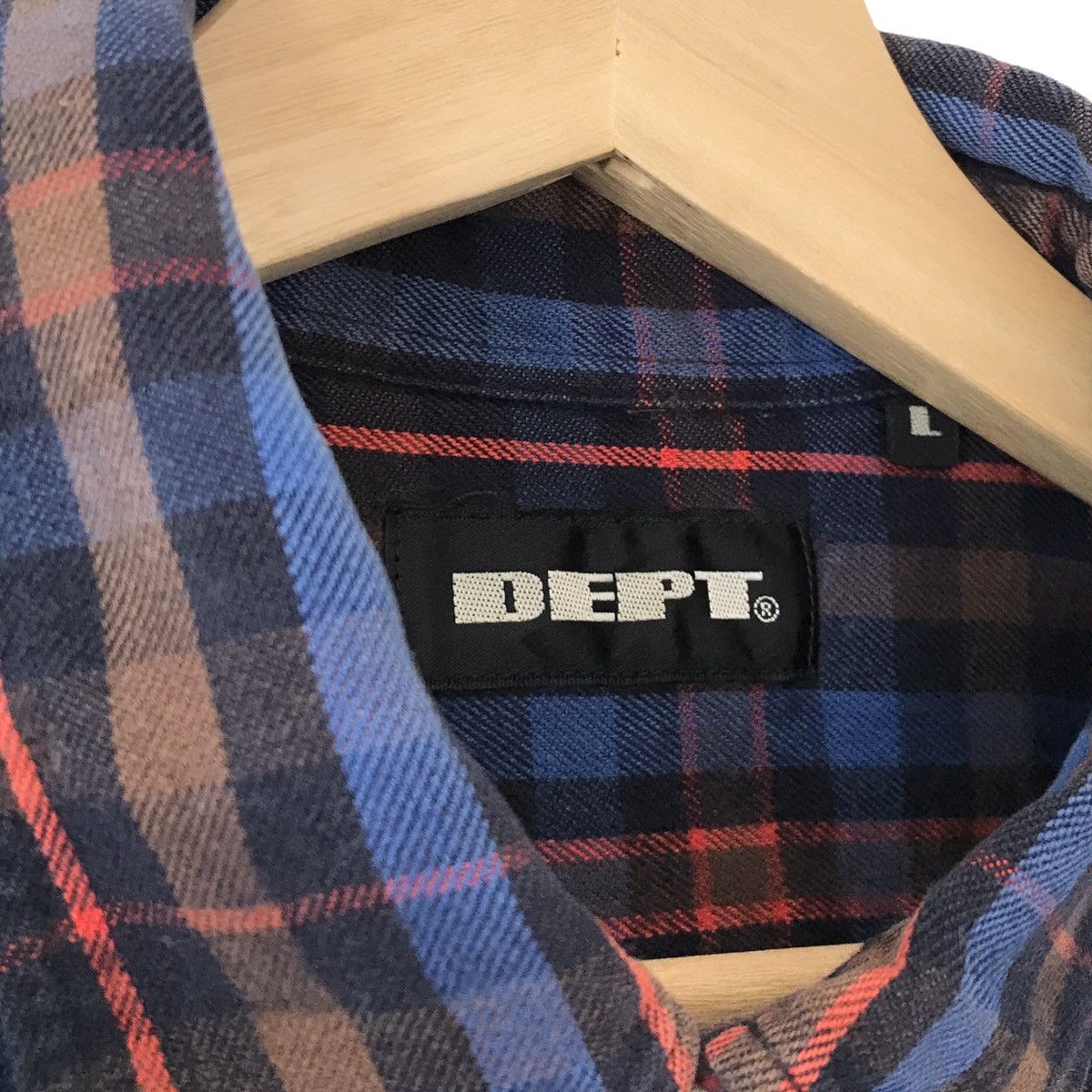 Gallery Dept. × Japanese Brand Authentic Dept. Tokyo Checkered Skull Pocket Shirt Japan Size US L / EU 52-54 / 3 - 9 Thumbnail