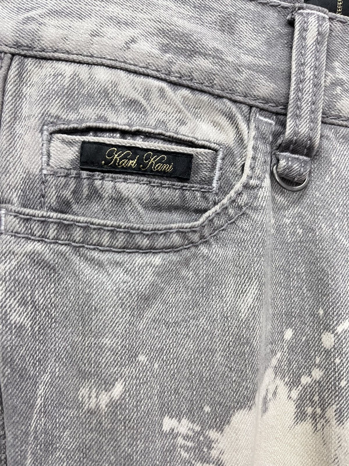 Karl Kani 🔥DOPE🔥 KARLKANI Bleach Wash Denim Pants Size US 31 - 4 Thumbnail