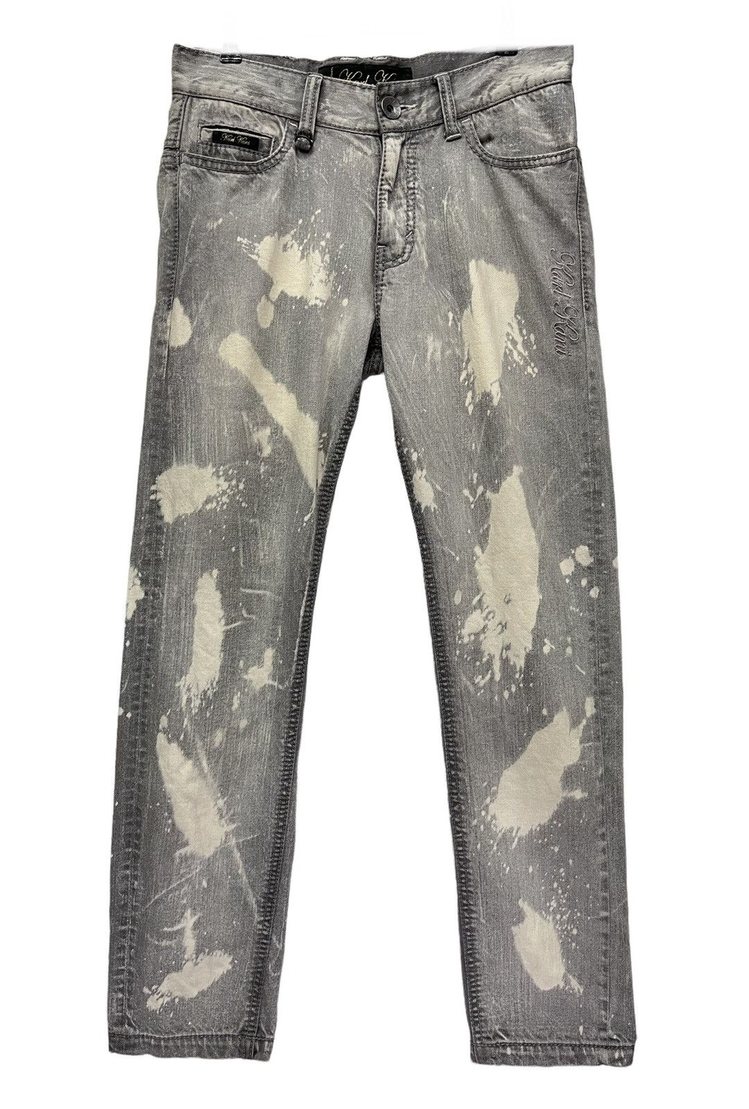 Karl Kani 🔥DOPE🔥 KARLKANI Bleach Wash Denim Pants Size US 31 - 1 Thumbnail
