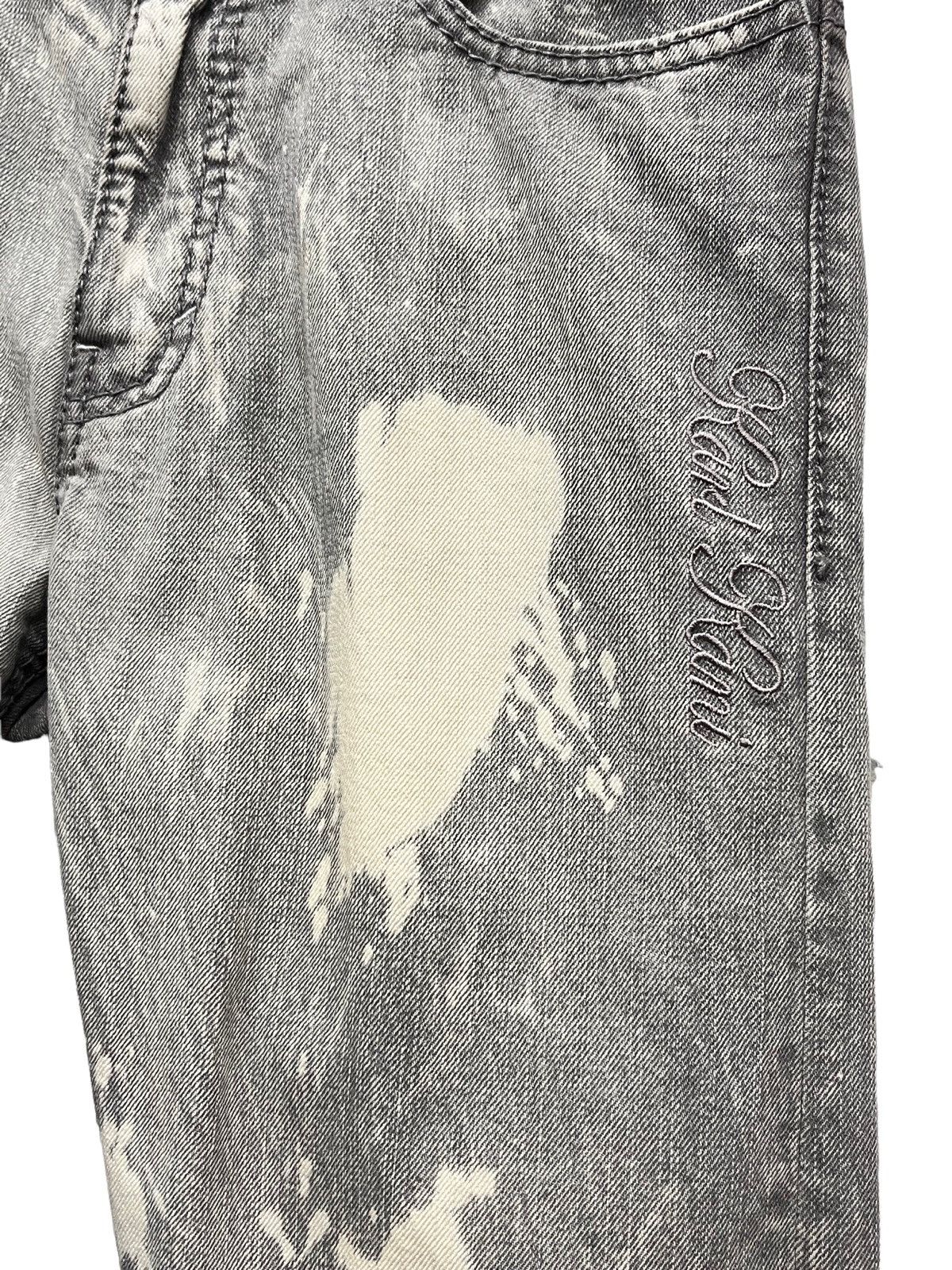 Karl Kani 🔥DOPE🔥 KARLKANI Bleach Wash Denim Pants Size US 31 - 7 Thumbnail