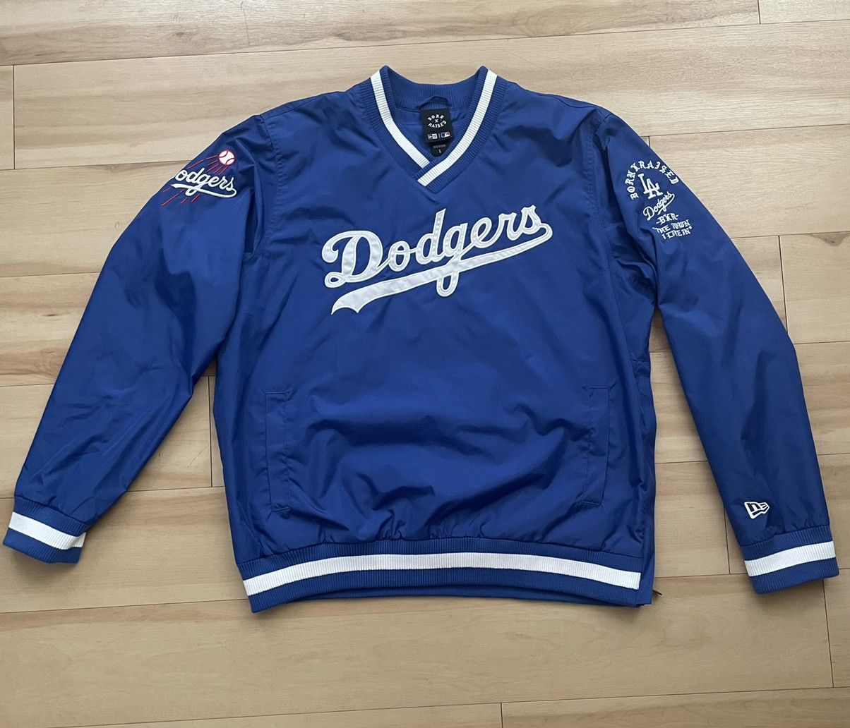 Los Angeles Dodgers New Era Born x Raised V-Neck Pullover Jacket