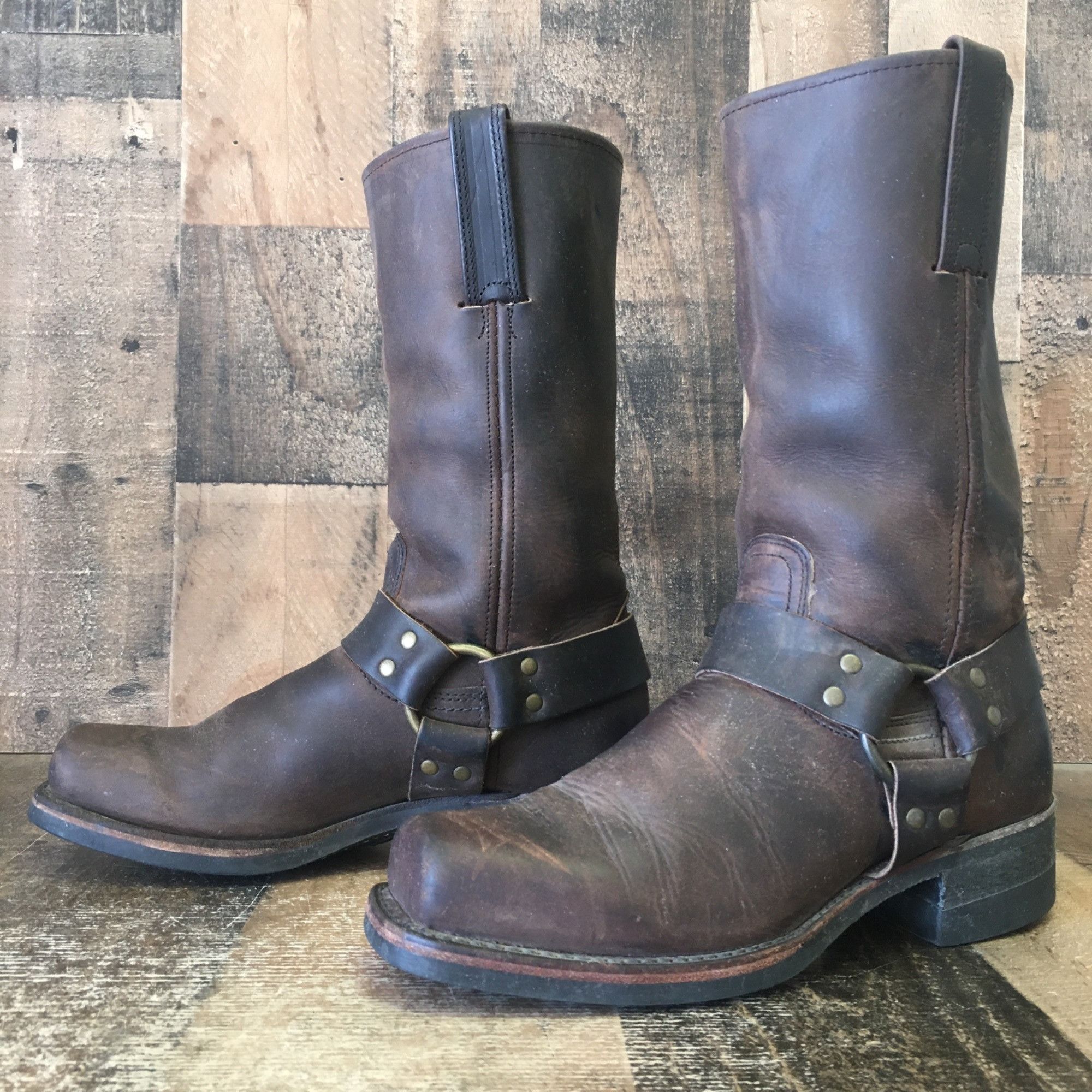 frye buckle boots