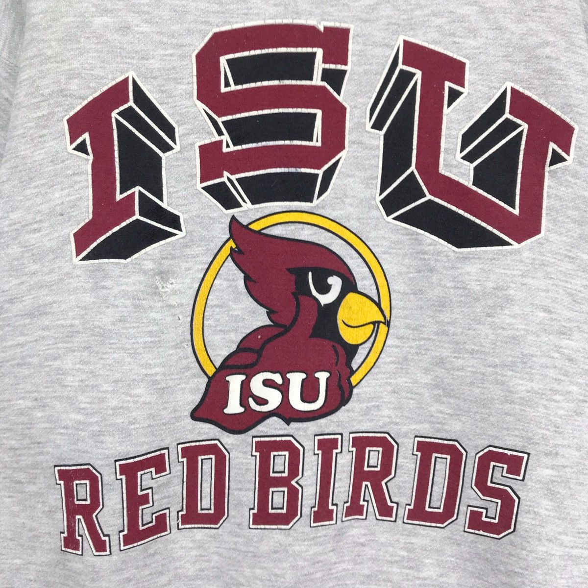 Vintage Vintage ILLINOIS State University Sweatshirt Red Birds Size US L / EU 52-54 / 3 - 7 Thumbnail