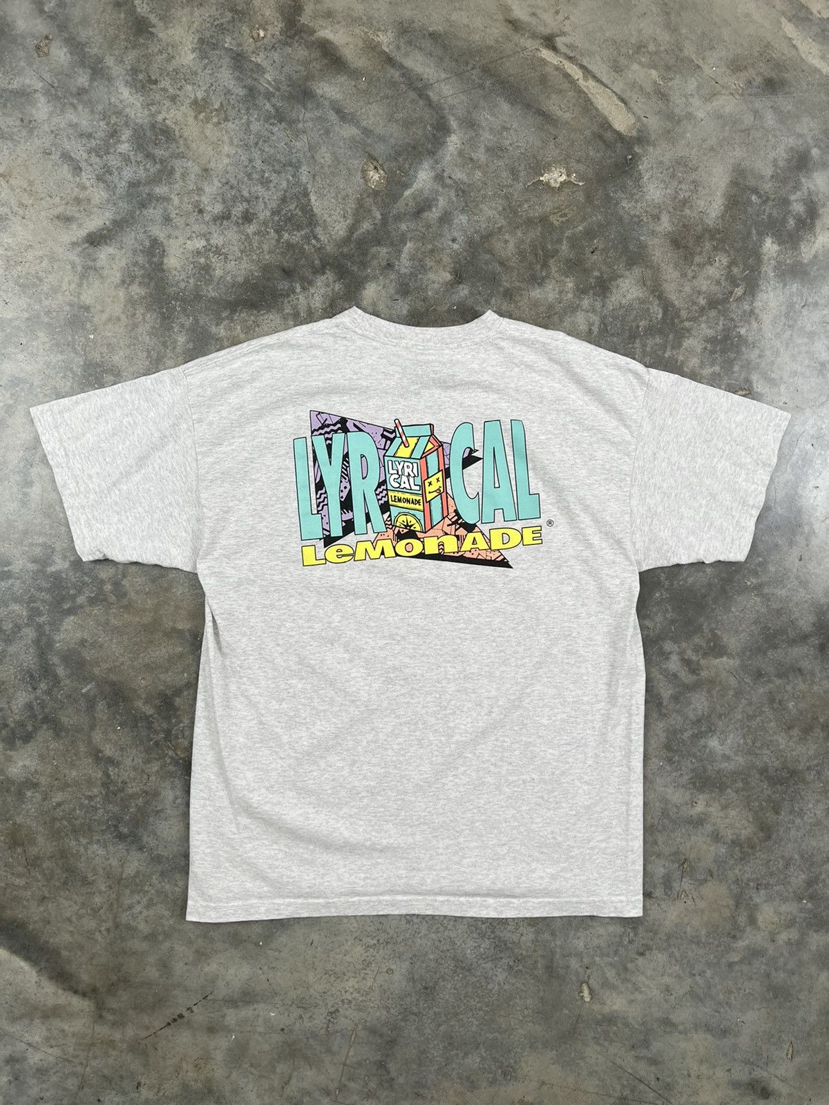 image of Lyrical Lemonade Grey Carton Logo Tee Sz. / 2Xl, Men's