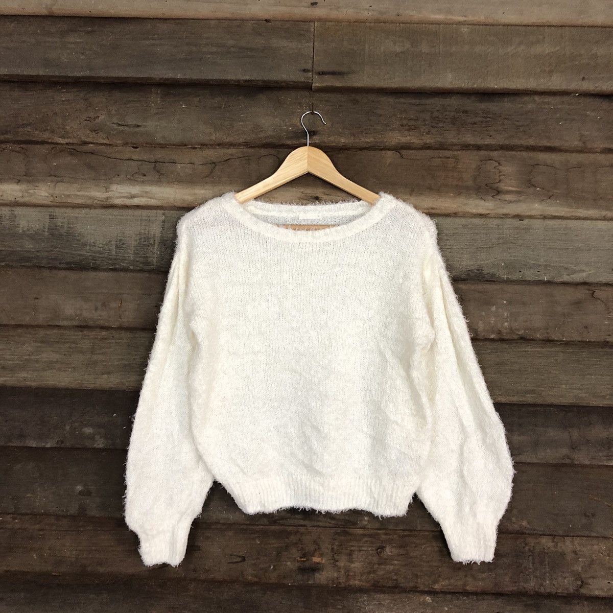 Japan Gu White Baggy Knitwear #0510