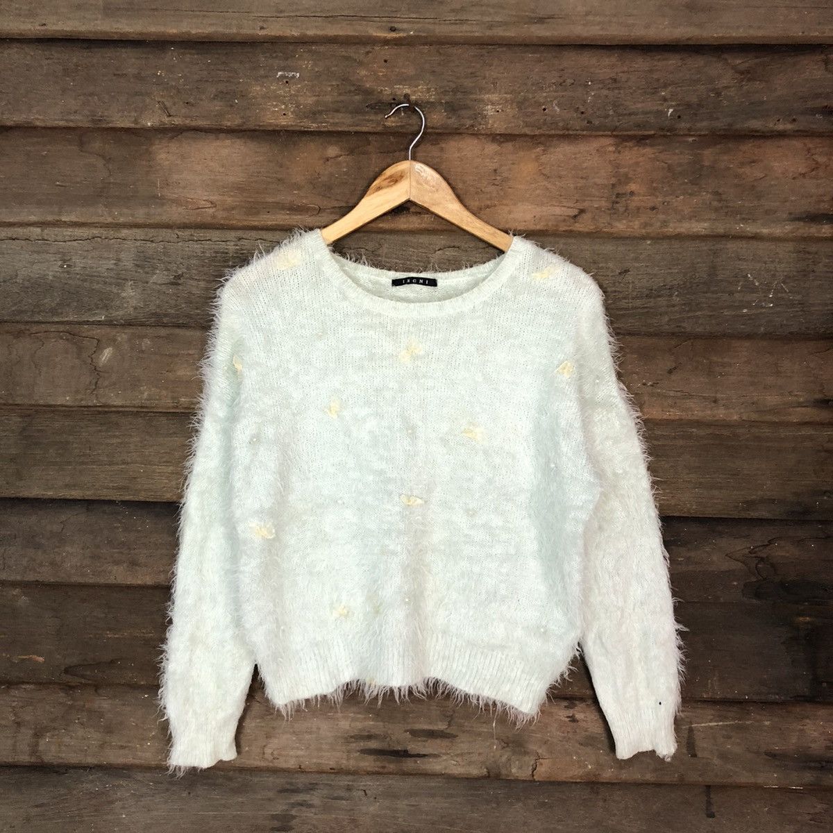 Homespun Knitwear × Japanese Brand Ingni Soft Blue Mohair Soft Fur Baggy Knitwear #0500 Size US M / EU 48-50 / 2 - 1 Thumbnail