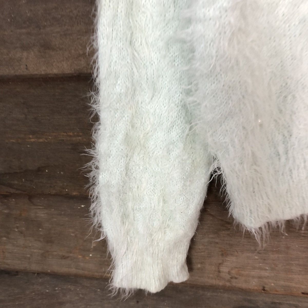 Homespun Knitwear × Japanese Brand Ingni Soft Blue Mohair Soft Fur Baggy Knitwear #0500 Size US M / EU 48-50 / 2 - 6 Thumbnail