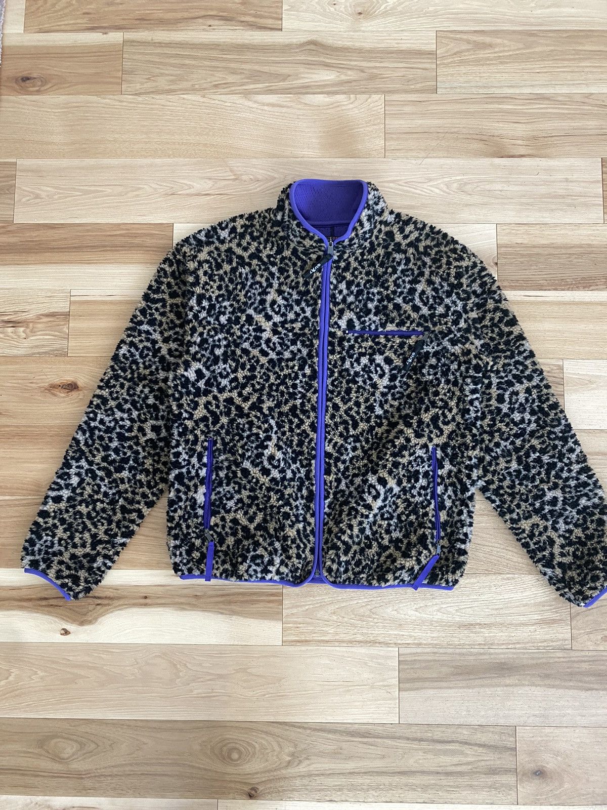 Leopard Print Fleece Jacket