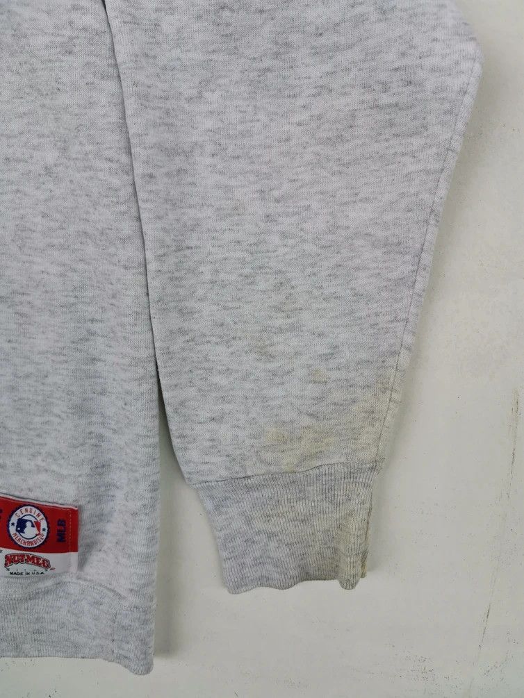 Nutmeg: White Six Big Logo Sweatshirt