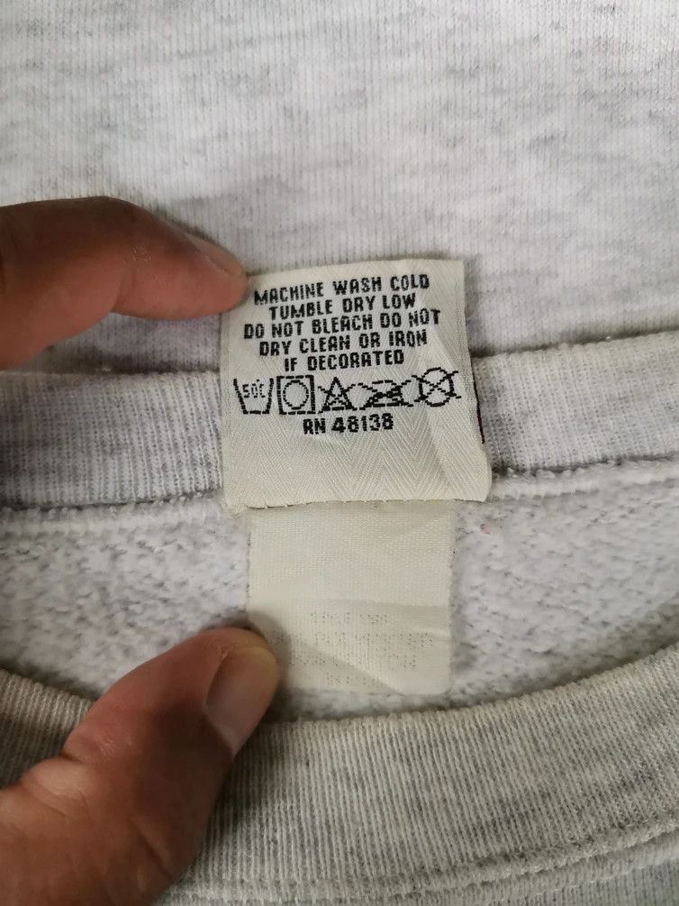 Nutmeg: White Six Big Logo Sweatshirt