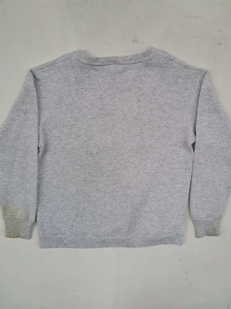 Nutmeg: White Six Big Logo Sweatshirt