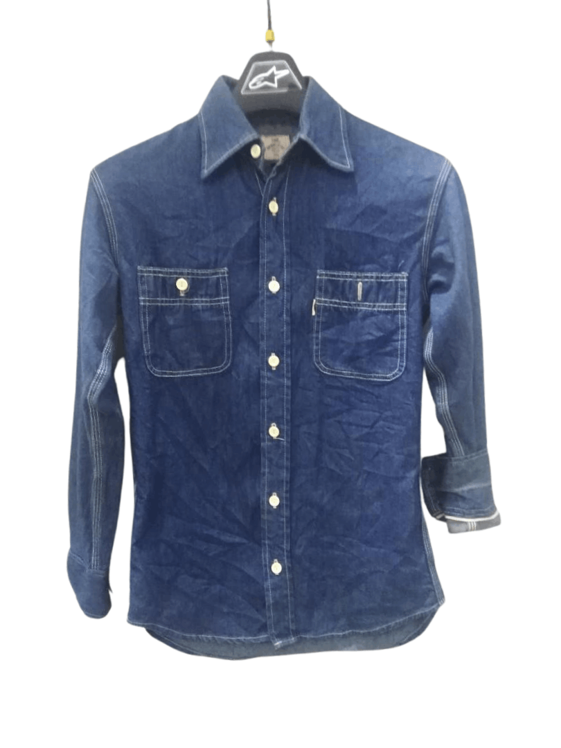70's Edwin Chambray Denim Selvedge Button-ups Shirt