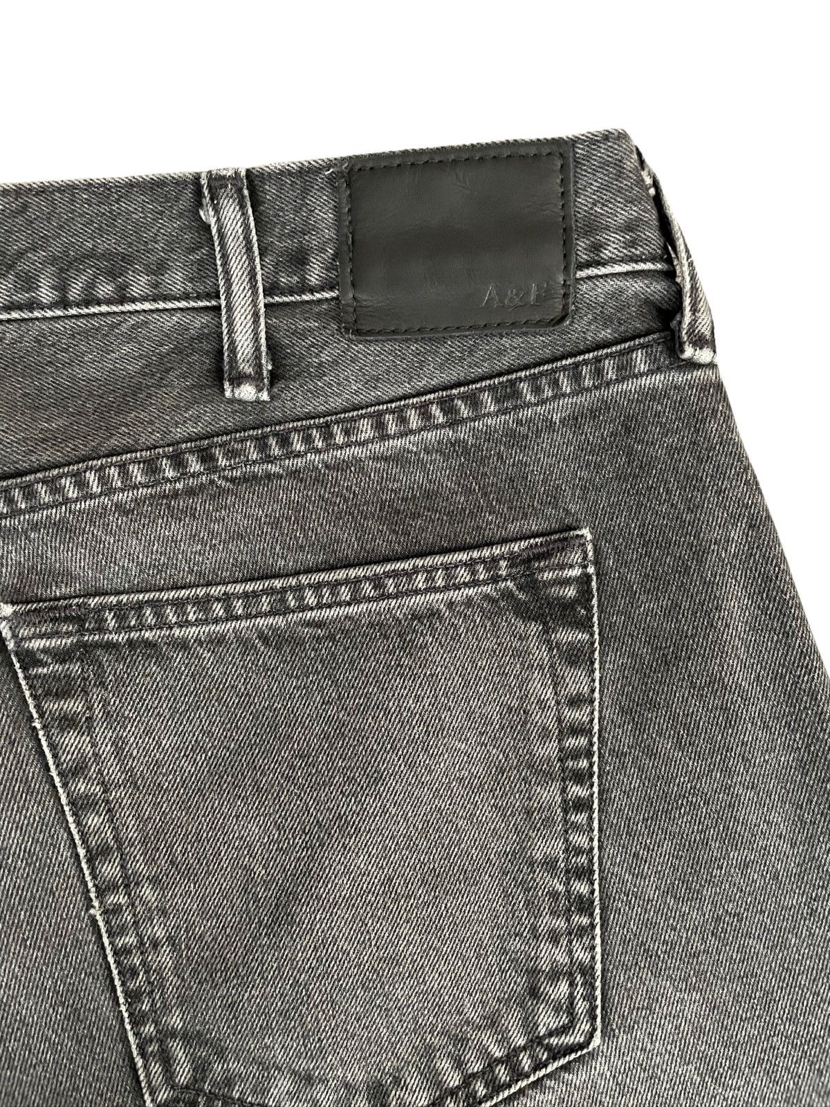 Abercrombie & Fitch Kennan Straight Jeans Washed Black Size US 36 / EU 52 - 9 Thumbnail