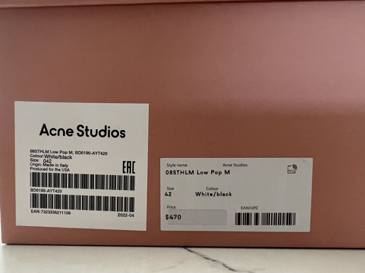 Acne Studios Acne Studios Low Pop M Sneakers Size US9 Size US 9 / EU 42 - 6 Thumbnail