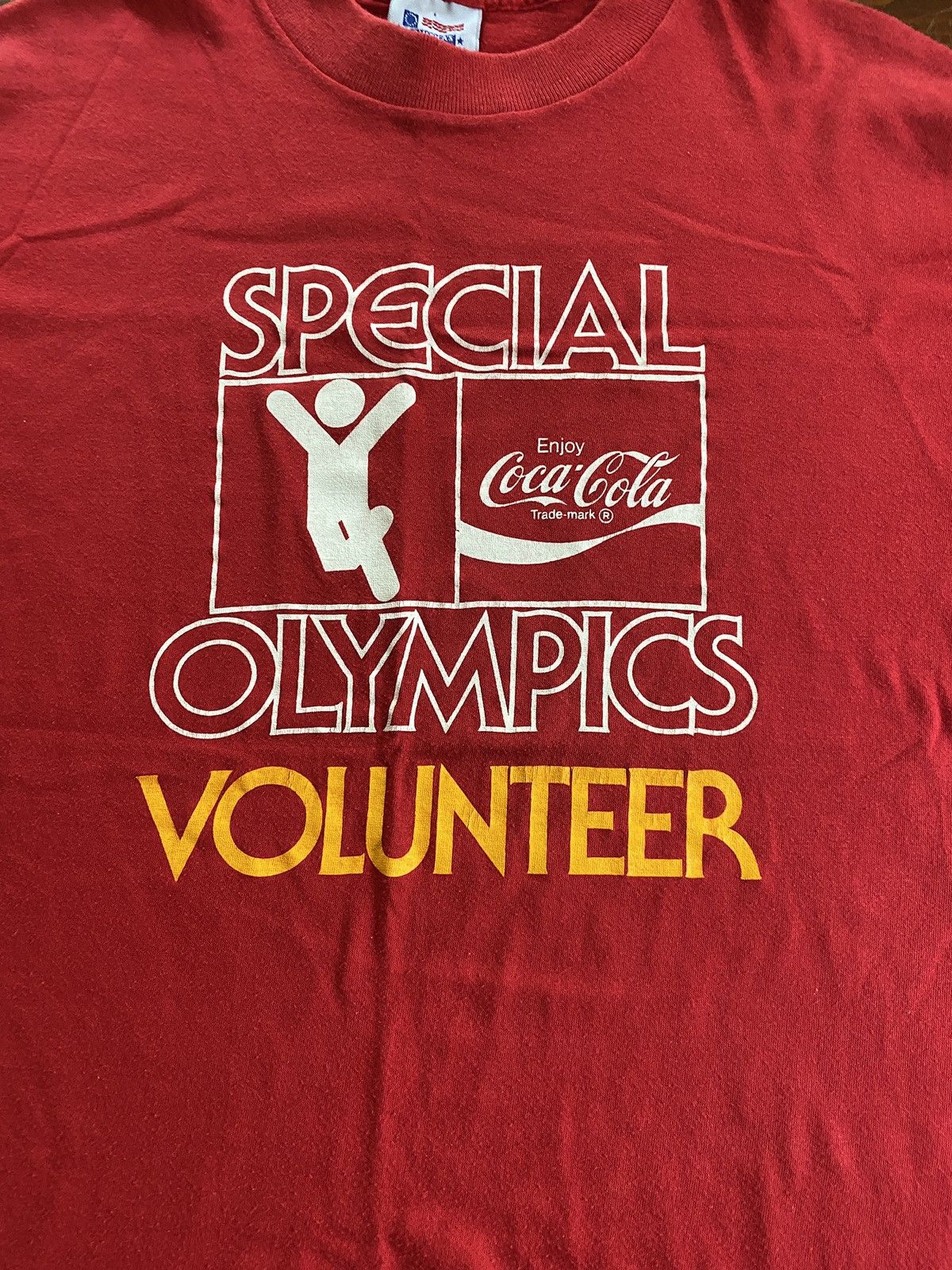 Coca Cola Vintage 90’s Special Olympics Coca Cola Single Stitch Tee Size US L / EU 52-54 / 3 - 2 Thumbnail