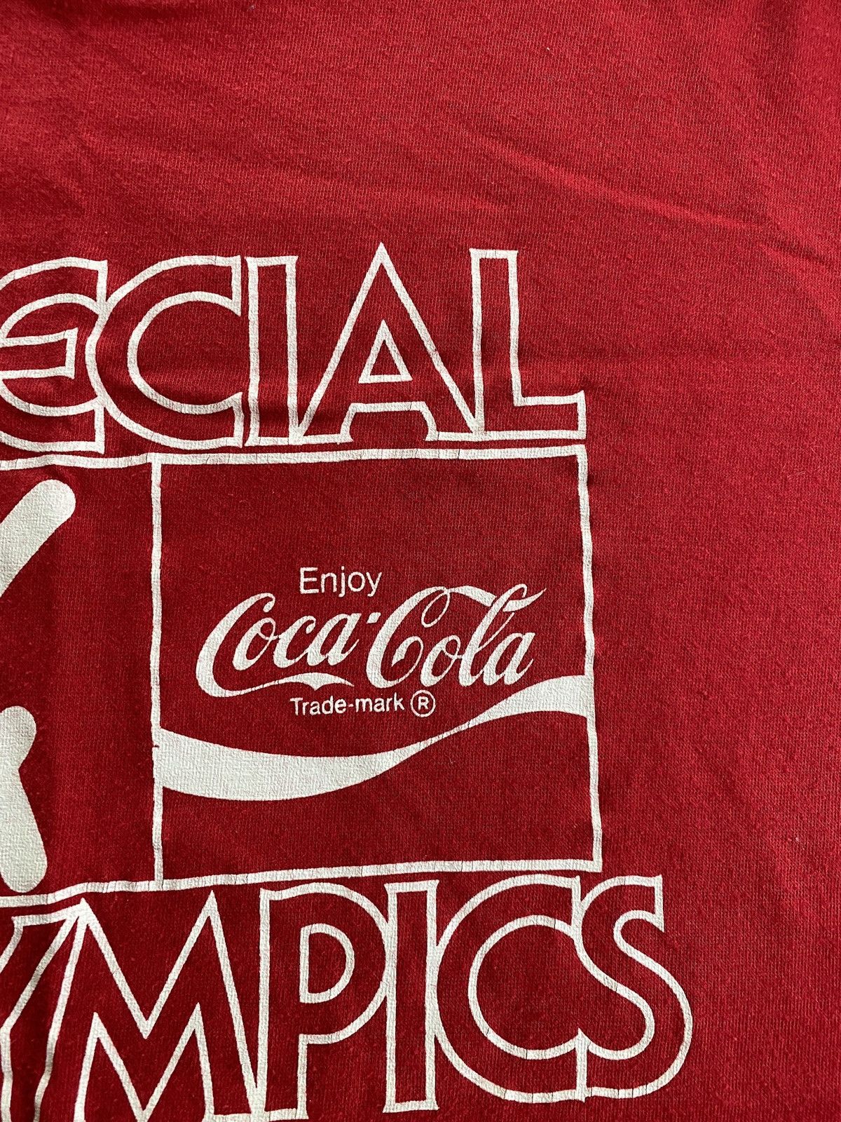 Coca Cola Vintage 90’s Special Olympics Coca Cola Single Stitch Tee Size US L / EU 52-54 / 3 - 5 Thumbnail