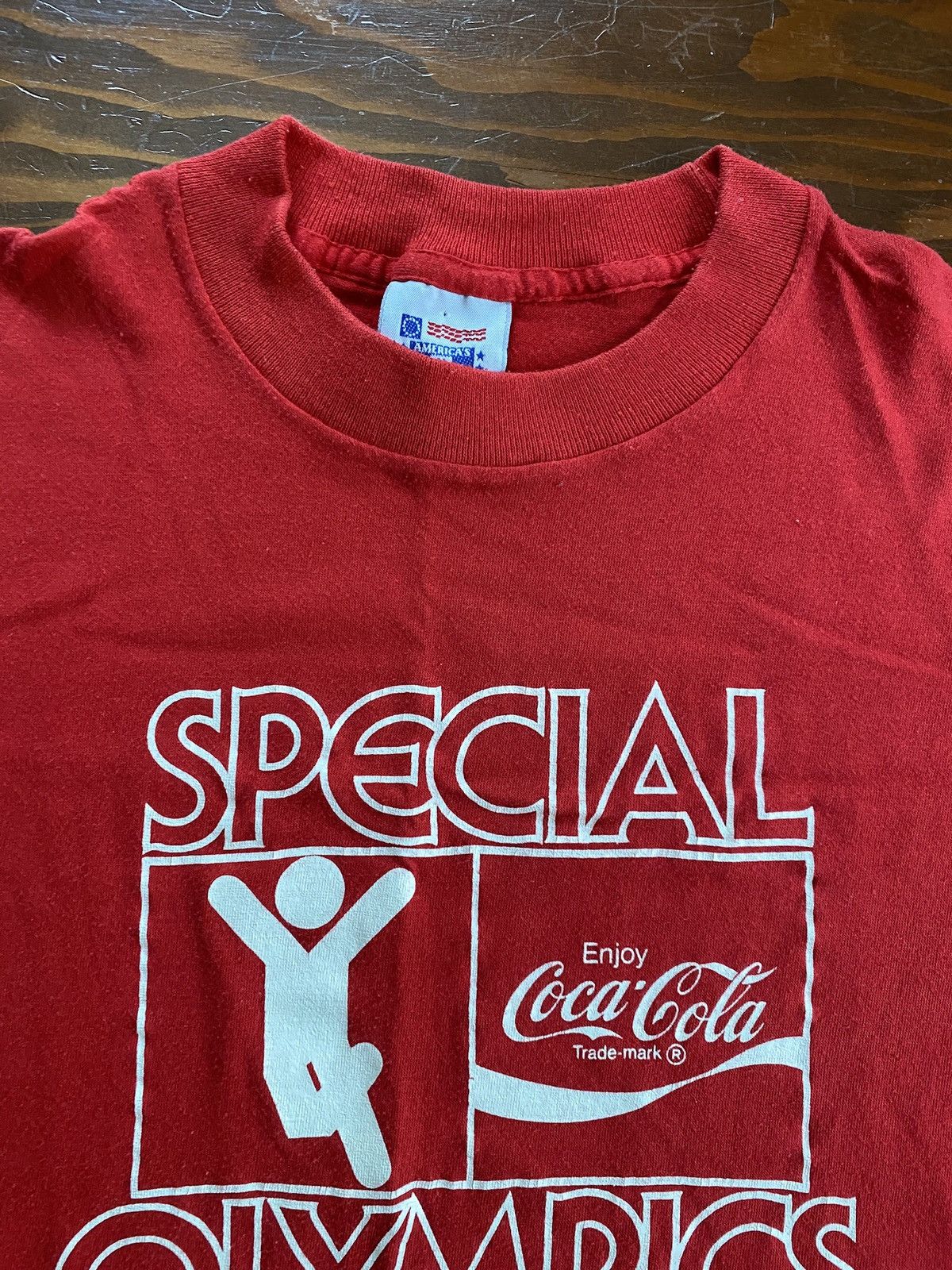 Coca Cola Vintage 90’s Special Olympics Coca Cola Single Stitch Tee Size US L / EU 52-54 / 3 - 8 Thumbnail