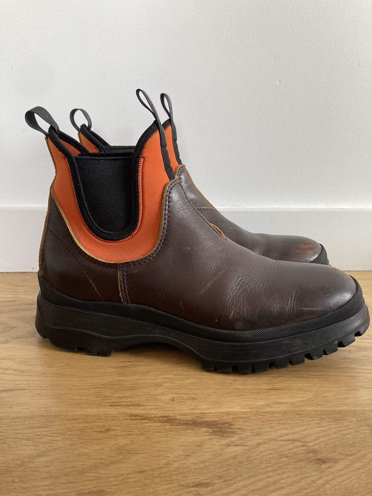 Prada Prada Brixxen Boot Brown Orange Grailed