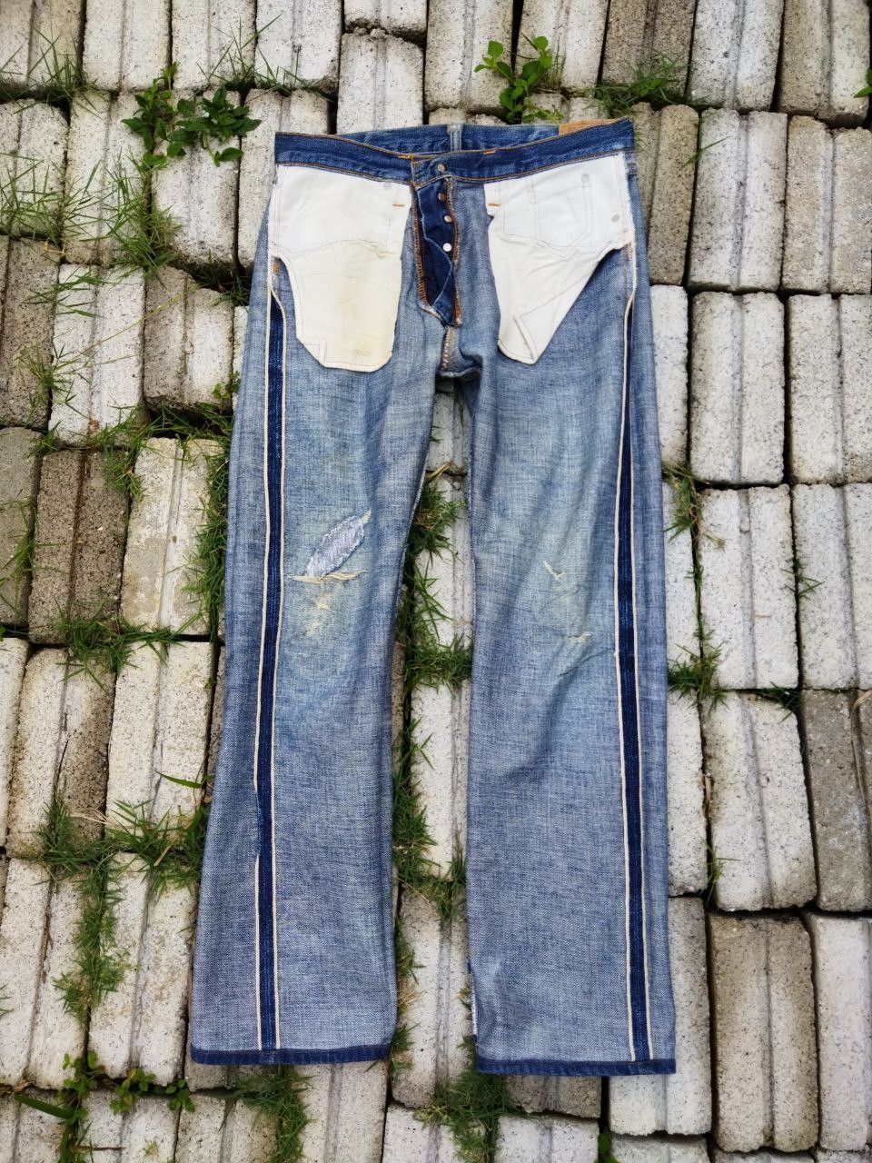 Denime Denime Japan Selvedge Distressed Jeans Size US 32 / EU 48 - 11 Thumbnail