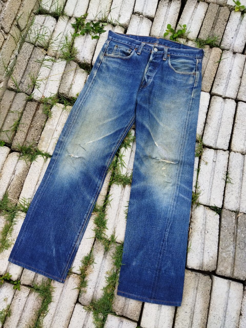 Denime Denime Japan Selvedge Distressed Jeans Size US 32 / EU 48 - 2 Thumbnail