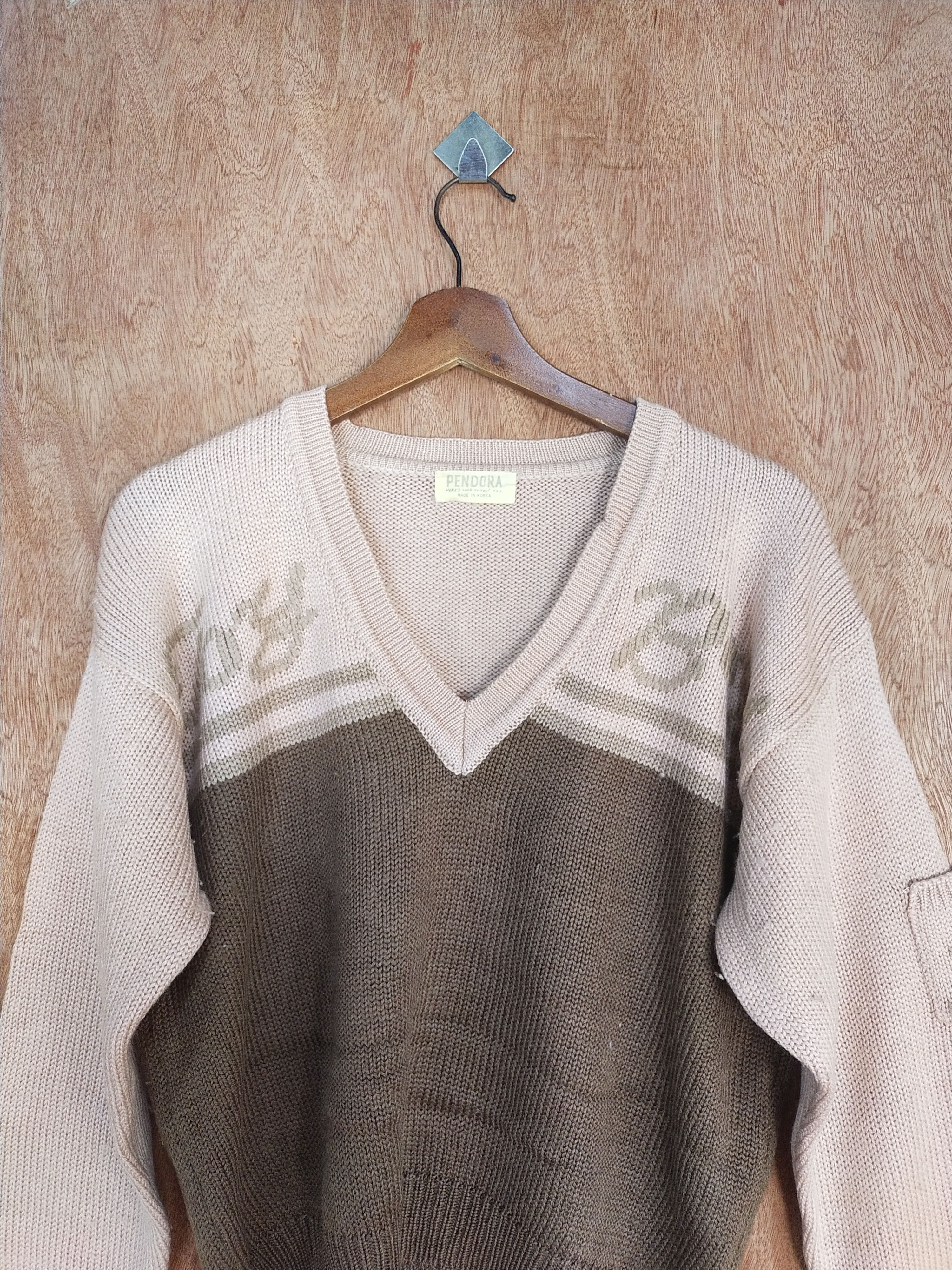 Homespun Knitwear Pendora japan vintage brown/pink knitwear #H186 Size US S / EU 44-46 / 1 - 2 Thumbnail