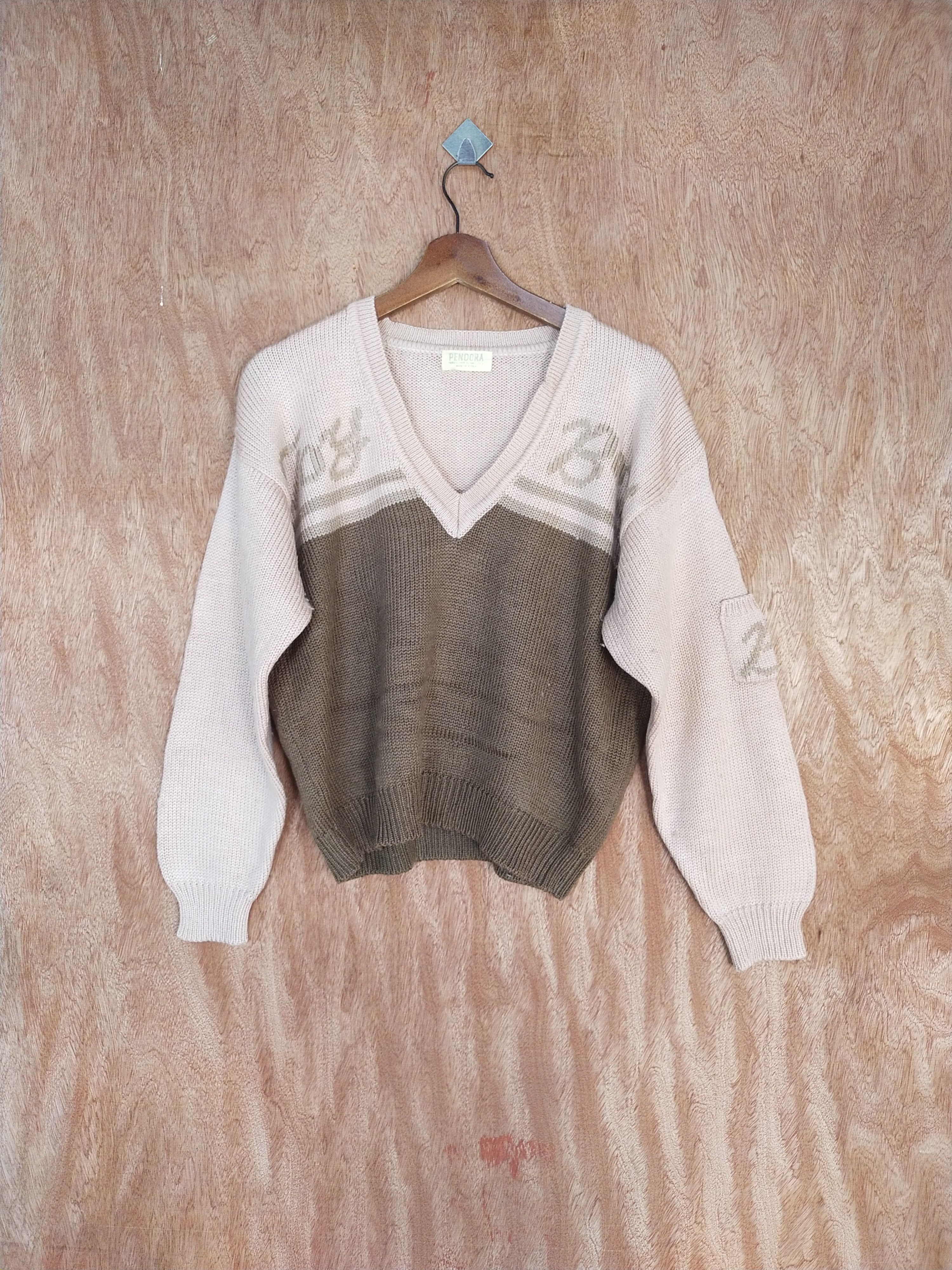 Homespun Knitwear Pendora japan vintage brown/pink knitwear #H186 Size US S / EU 44-46 / 1 - 1 Thumbnail