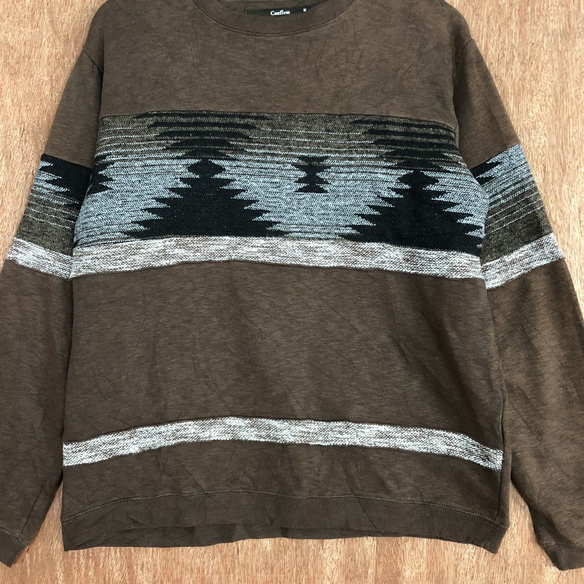 Homespun Knitwear Comfirm Brown Shag Shaggy sweatshirt navajo Knitwear #H104 Size US M / EU 48-50 / 2 - 8 Thumbnail