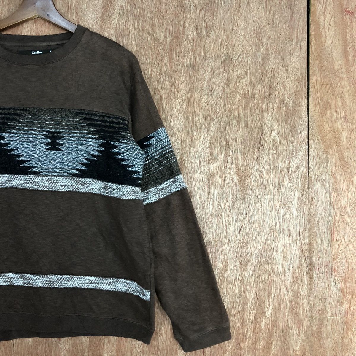 Homespun Knitwear Comfirm Brown Shag Shaggy sweatshirt navajo Knitwear #H104 Size US M / EU 48-50 / 2 - 5 Thumbnail