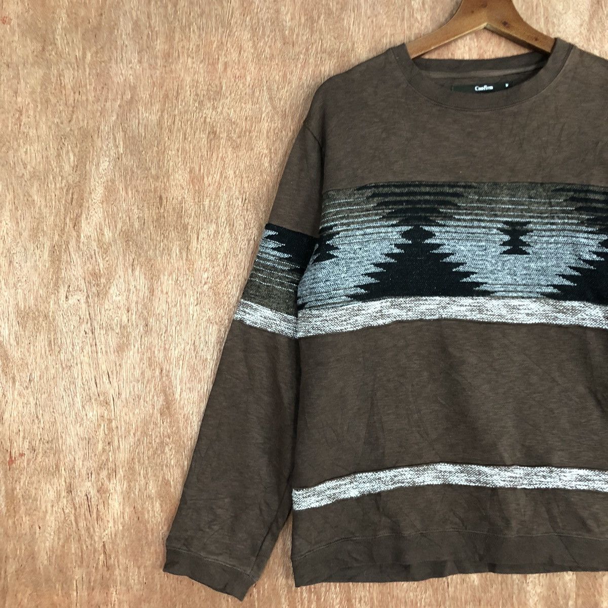 Homespun Knitwear Comfirm Brown Shag Shaggy sweatshirt navajo Knitwear #H104 Size US M / EU 48-50 / 2 - 7 Thumbnail