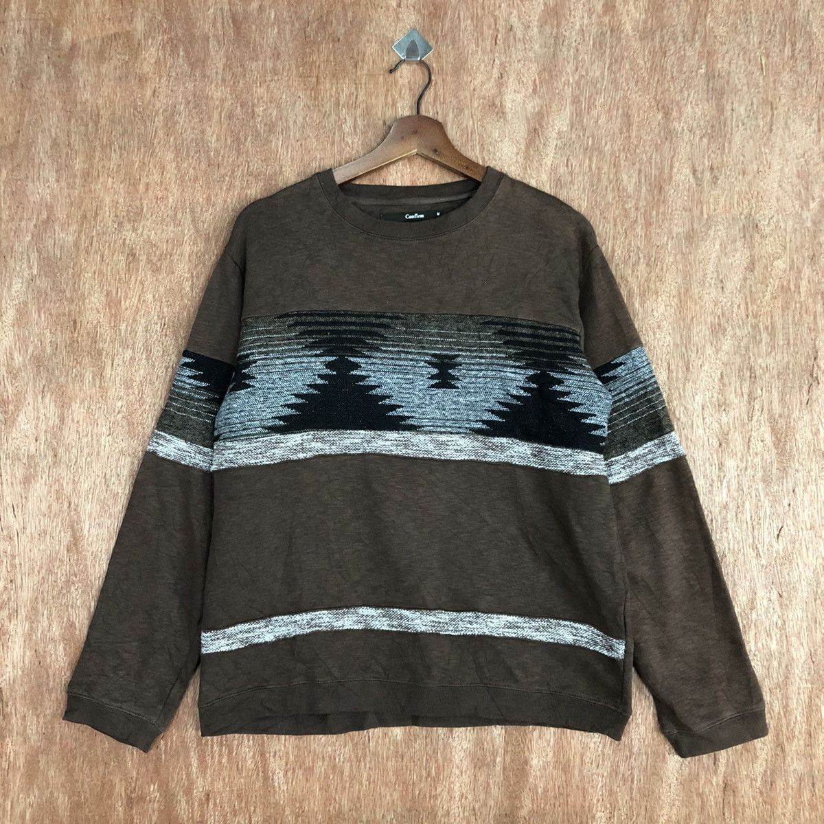 Homespun Knitwear Comfirm Brown Shag Shaggy sweatshirt navajo Knitwear #H104 Size US M / EU 48-50 / 2 - 3 Thumbnail