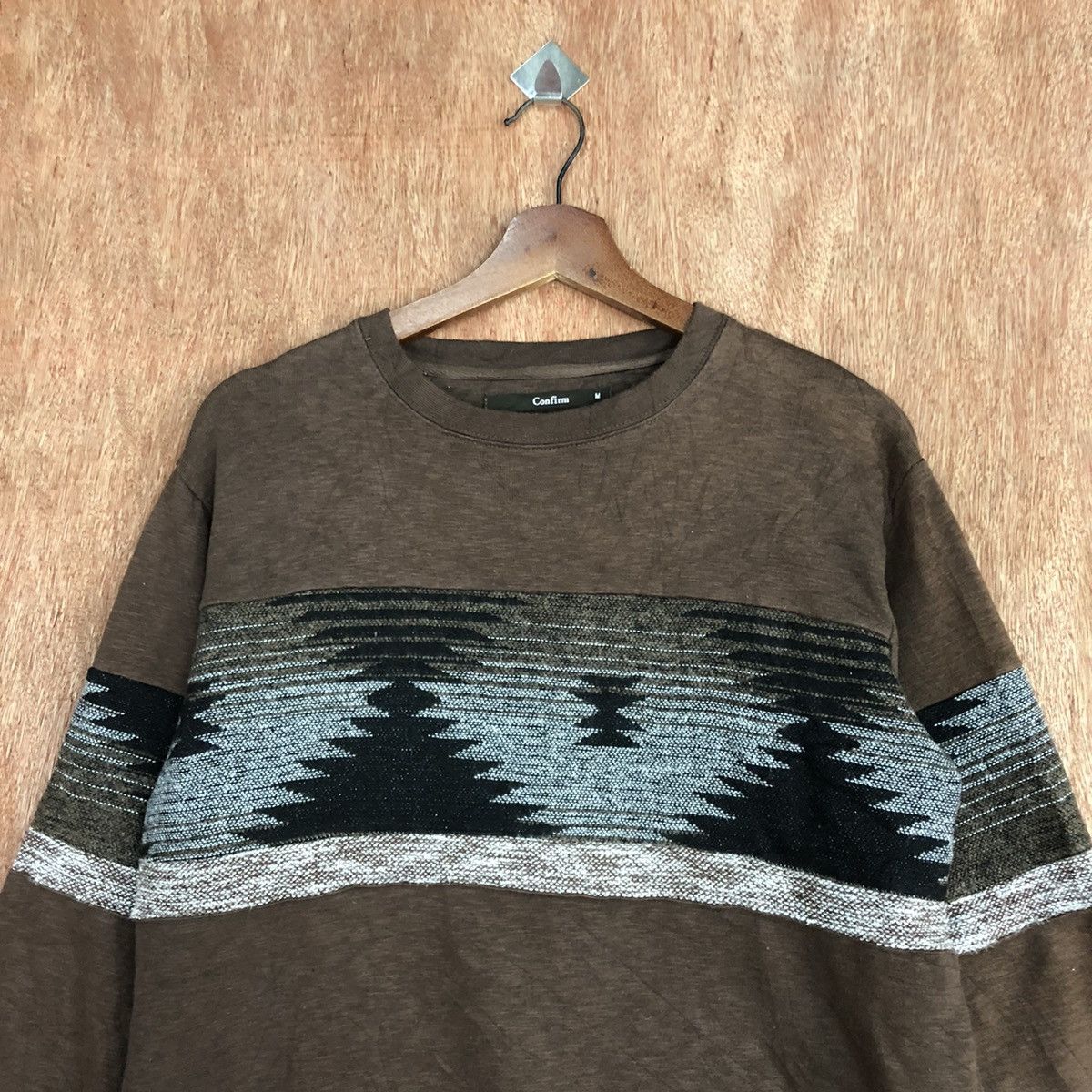 Homespun Knitwear Comfirm Brown Shag Shaggy sweatshirt navajo Knitwear #H104 Size US M / EU 48-50 / 2 - 9 Thumbnail