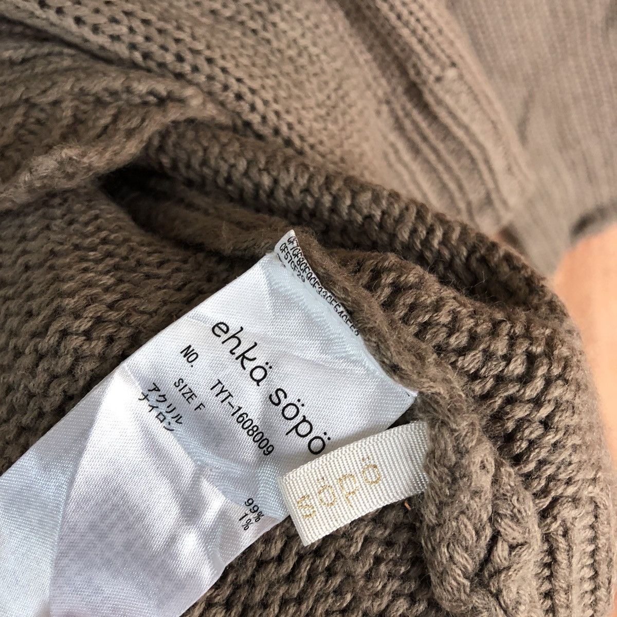 Homespun Knitwear Japan Brown Shag Shaggy vintage cardigan Knitwear #H0100 Size US L / EU 52-54 / 3 - 13 Thumbnail