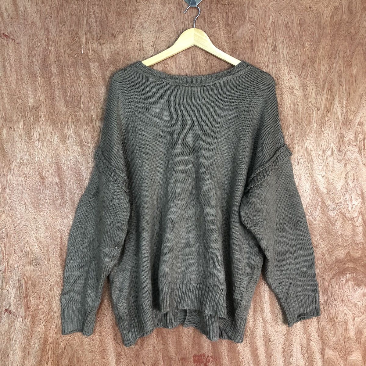Homespun Knitwear Japan Brown Shag Shaggy vintage cardigan Knitwear #H0100 Size US L / EU 52-54 / 3 - 10 Thumbnail
