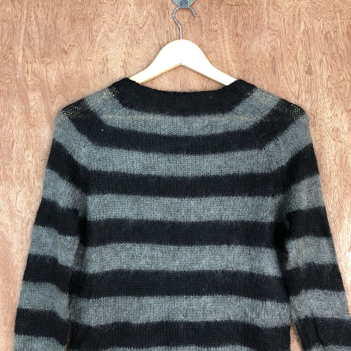 Homespun Knitwear Uniqlo Black mohair Shag Shaggy Knitwear #H090 Size US S / EU 44-46 / 1 - 12 Thumbnail