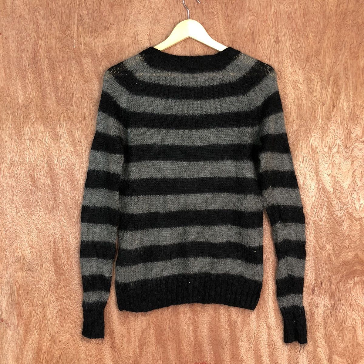 Homespun Knitwear Uniqlo Black mohair Shag Shaggy Knitwear #H090 Size US S / EU 44-46 / 1 - 11 Thumbnail
