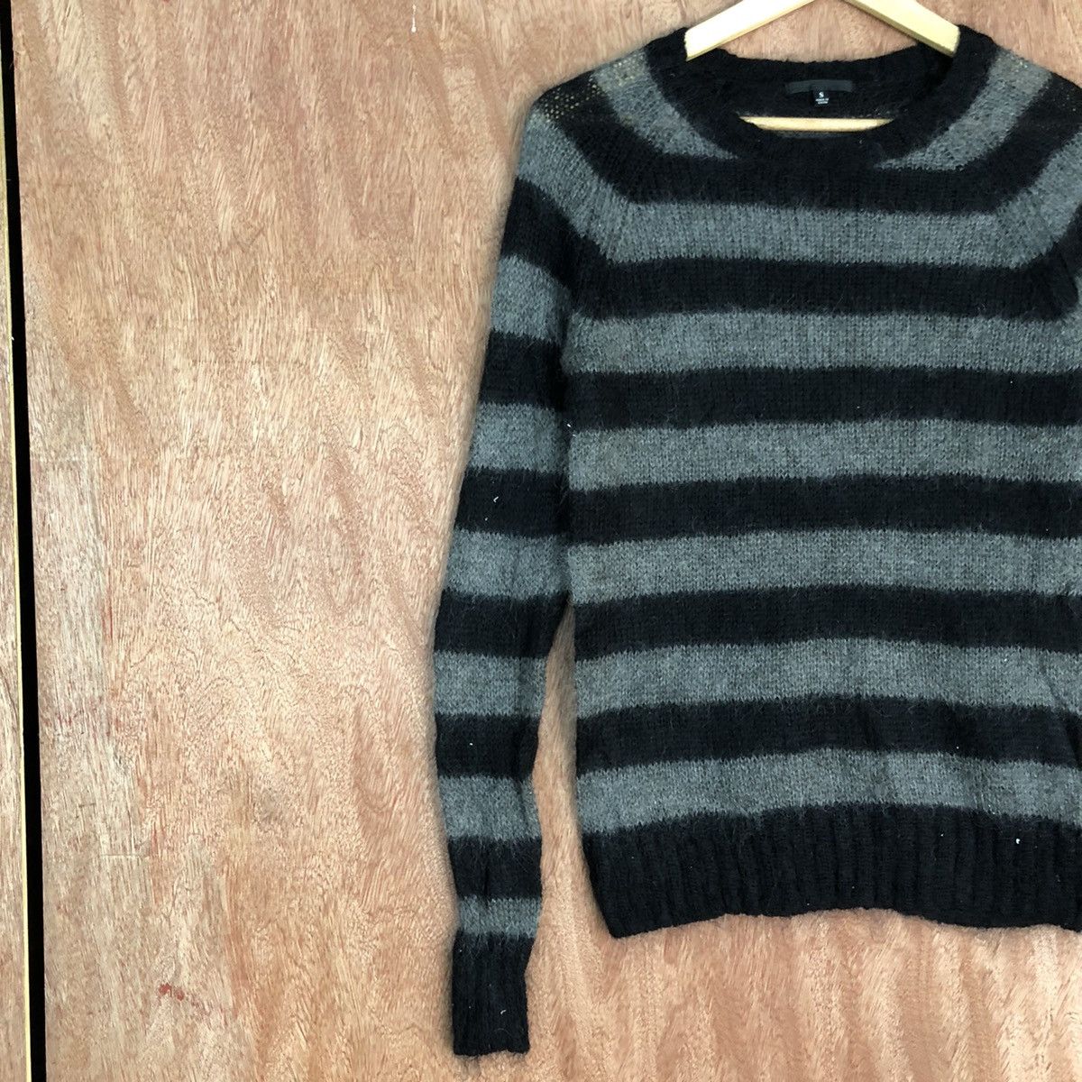Homespun Knitwear Uniqlo Black mohair Shag Shaggy Knitwear #H090 Size US S / EU 44-46 / 1 - 7 Thumbnail