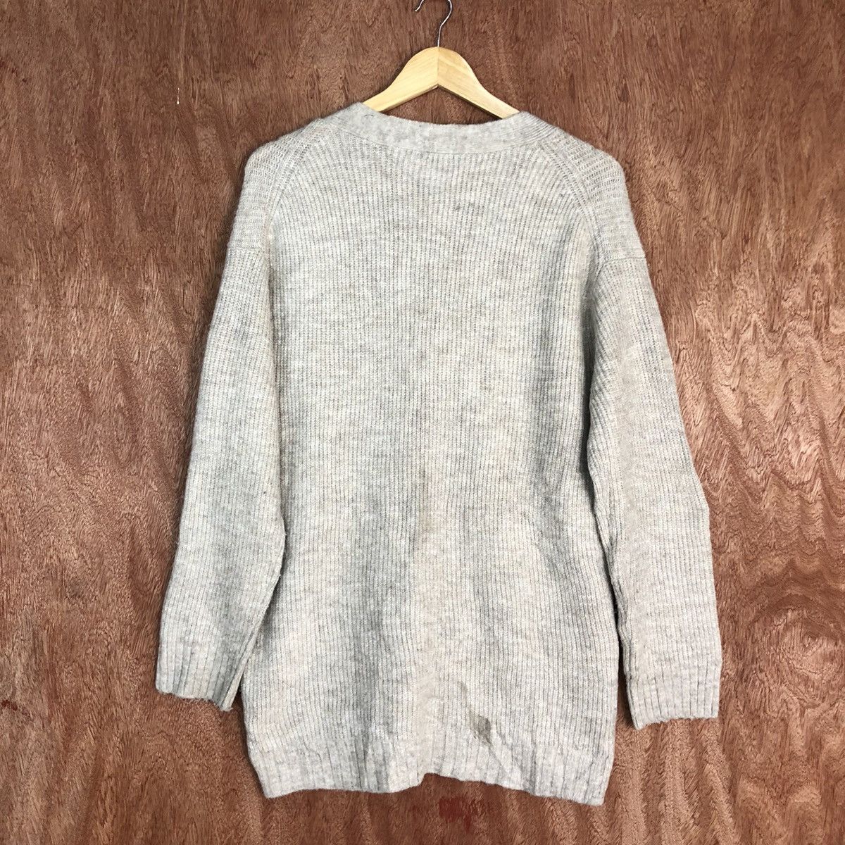 Japanese Brand GU Japan Cream baggie knitwear Cardigan #H092 Size US S / EU 44-46 / 1 - 11 Thumbnail