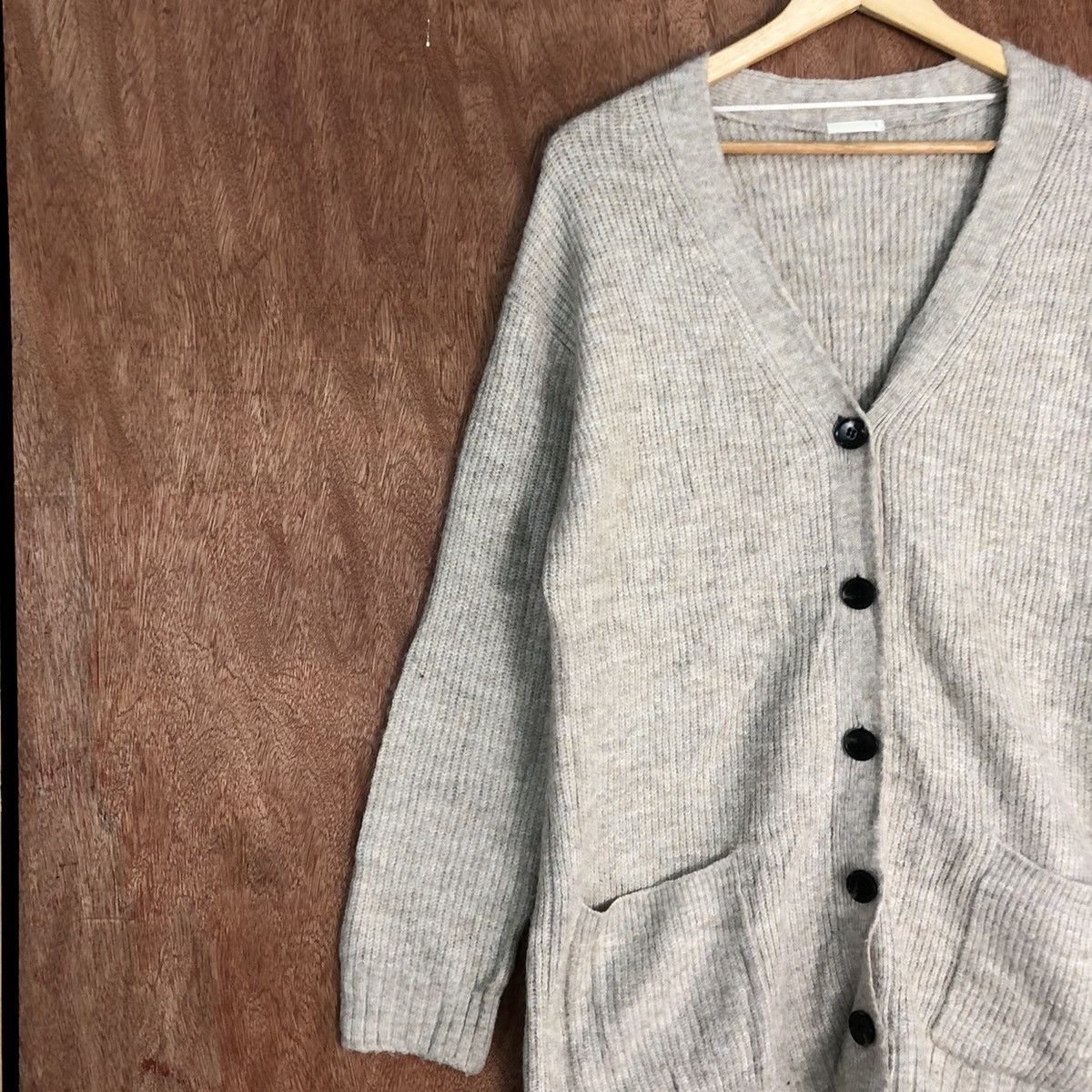 Japanese Brand GU Japan Cream baggie knitwear Cardigan #H092 Size US S / EU 44-46 / 1 - 7 Thumbnail