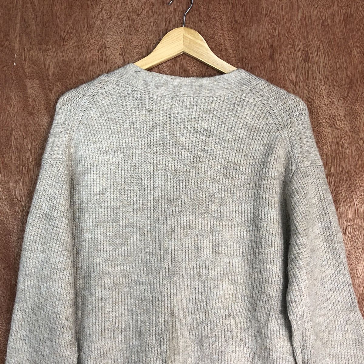 Japanese Brand GU Japan Cream baggie knitwear Cardigan #H092 Size US S / EU 44-46 / 1 - 12 Thumbnail