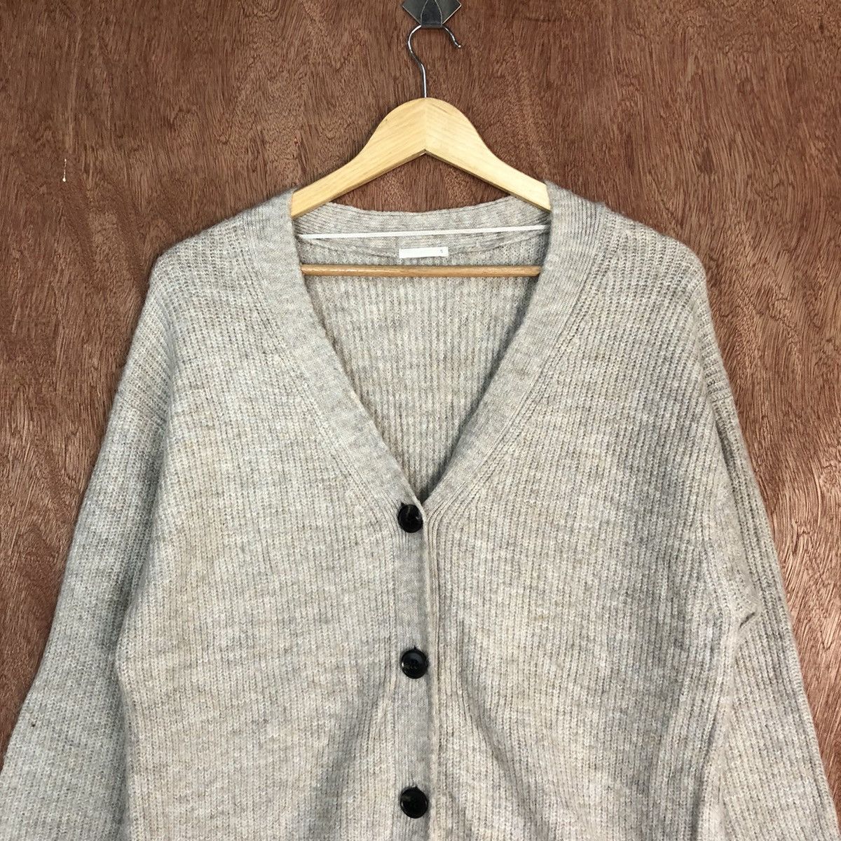 Japanese Brand GU Japan Cream baggie knitwear Cardigan #H092 Size US S / EU 44-46 / 1 - 2 Thumbnail