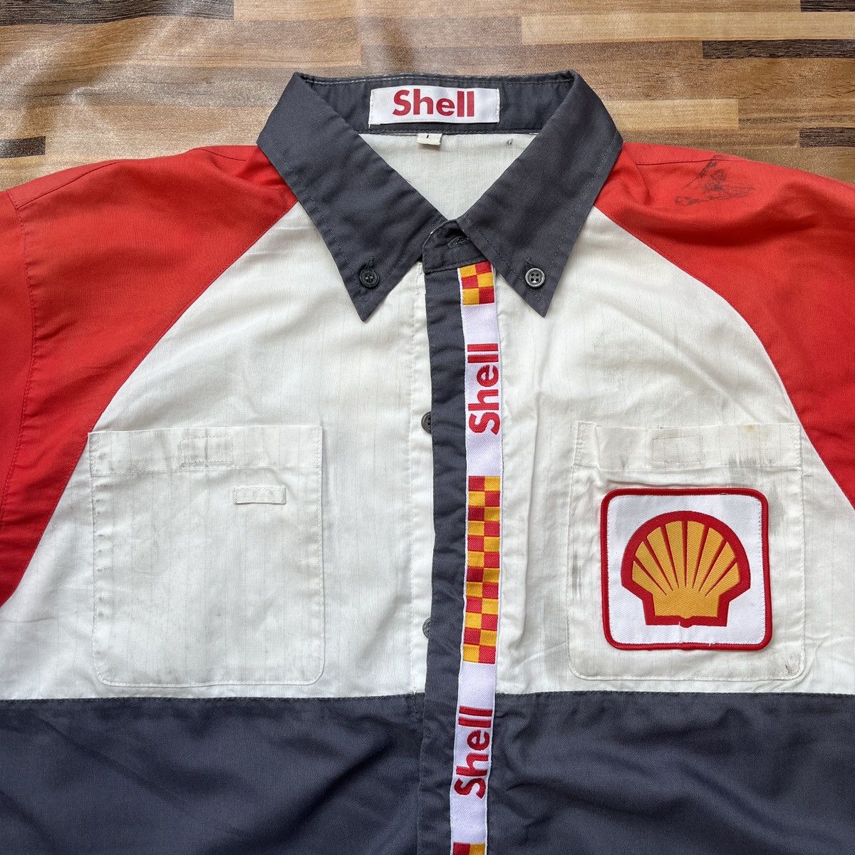 Uniform Wares × Vintage Shell Uniform Vintage Japan Racing Workers Long Sleeves Size US L / EU 52-54 / 3 - 5 Thumbnail