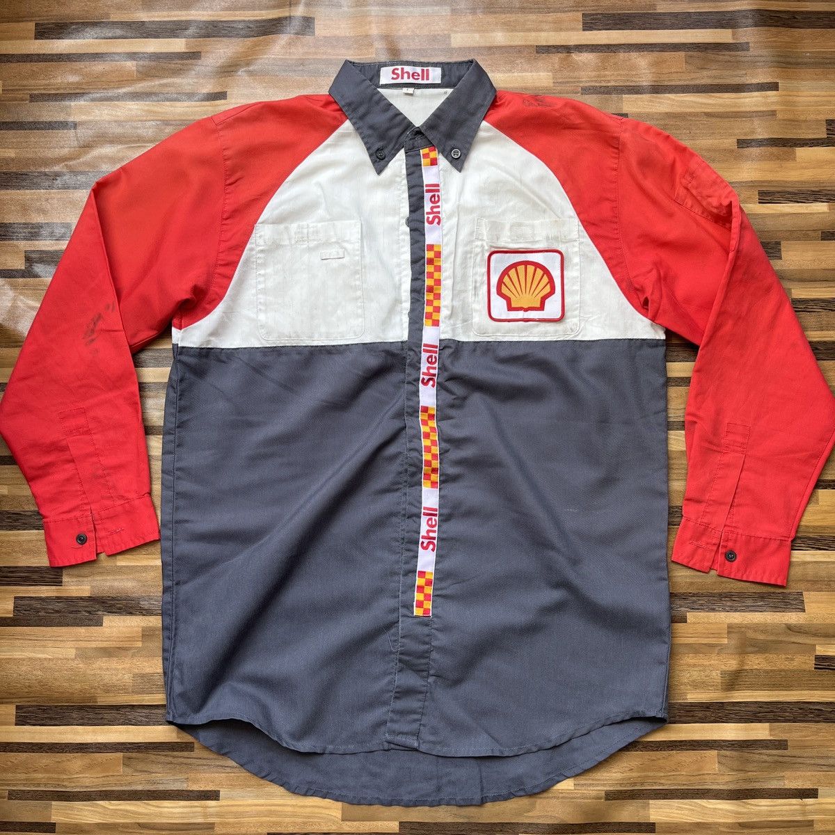 Uniform Wares × Vintage Shell Uniform Vintage Japan Racing Workers Long Sleeves Size US L / EU 52-54 / 3 - 17 Thumbnail