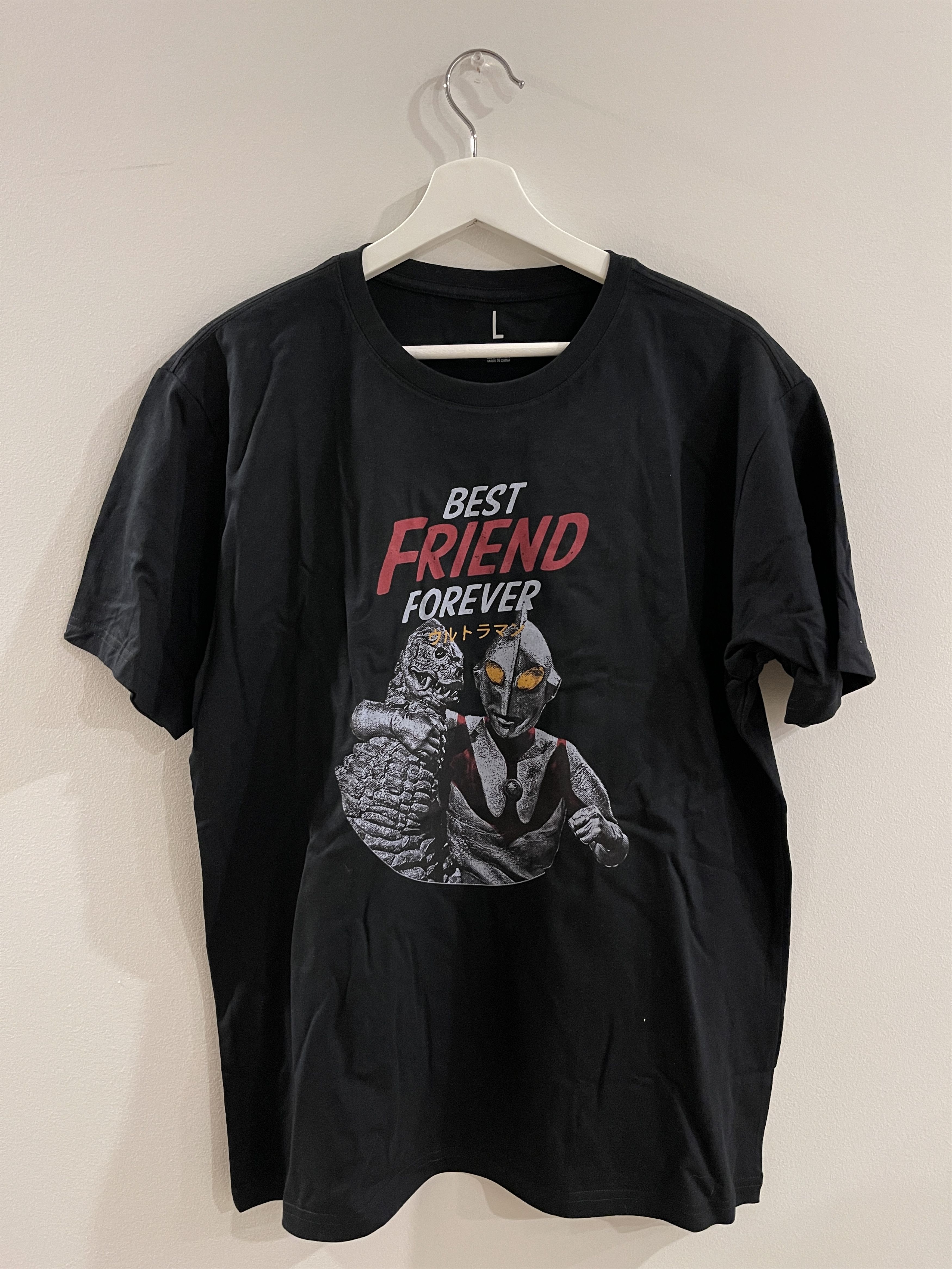 Anime JAPAN VINTAGE Ultraman Godzilla Best Friend Forever Tee Size US L / EU 52-54 / 3 - 1 Thumbnail