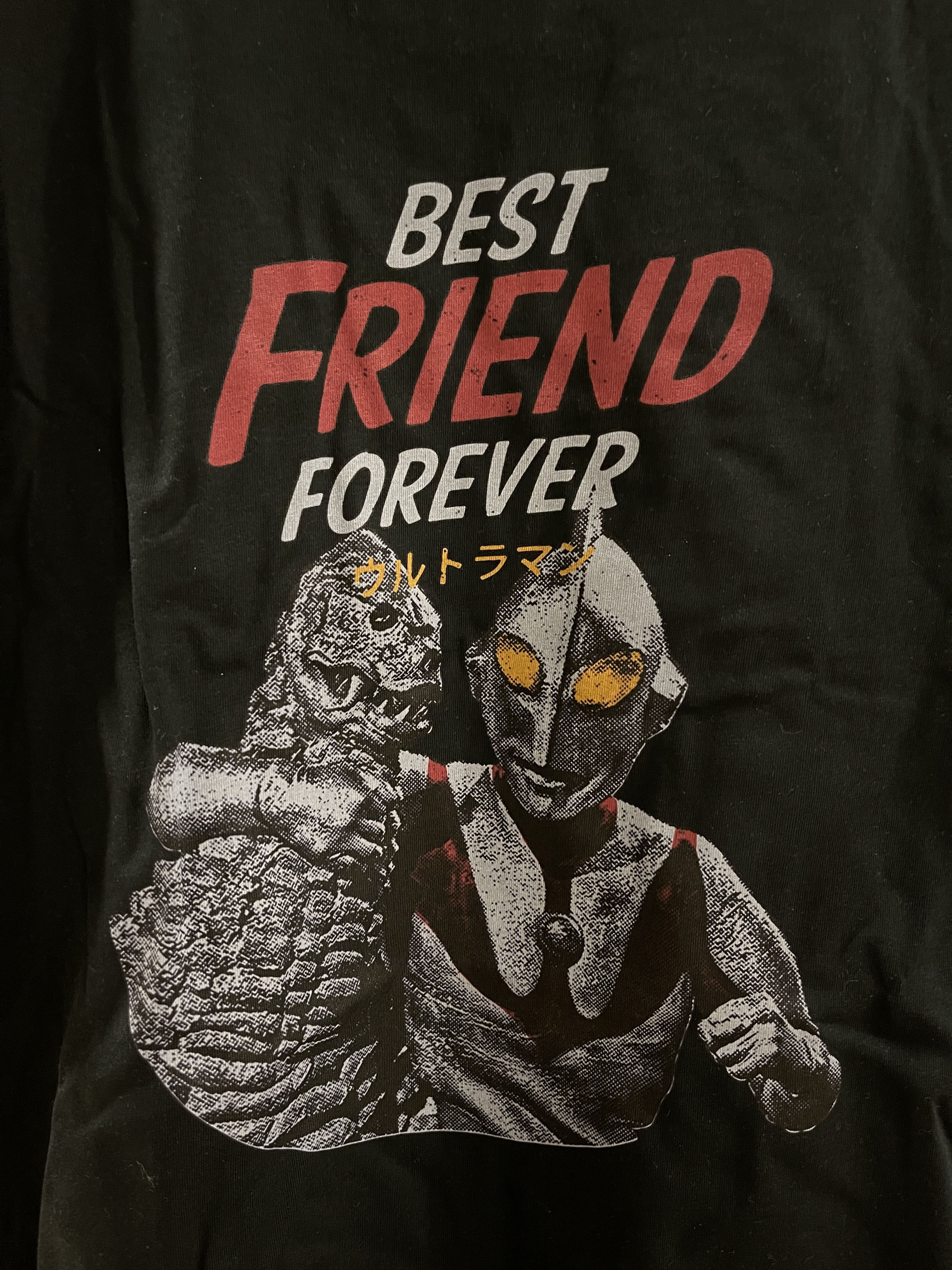 Anime JAPAN VINTAGE Ultraman Godzilla Best Friend Forever Tee Size US L / EU 52-54 / 3 - 2 Thumbnail