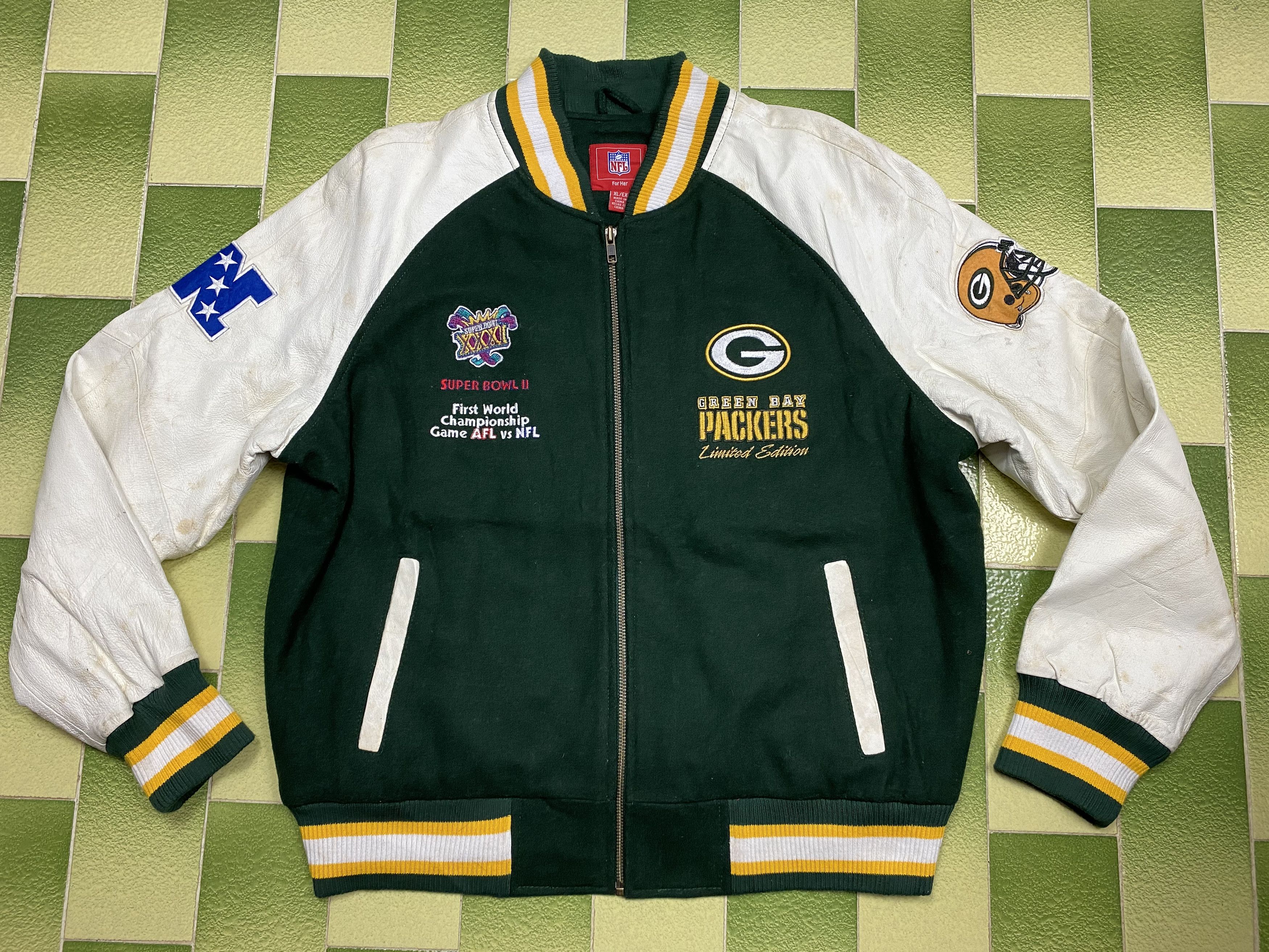 NFL Green Bay Packers Baseball Bomber Jacket