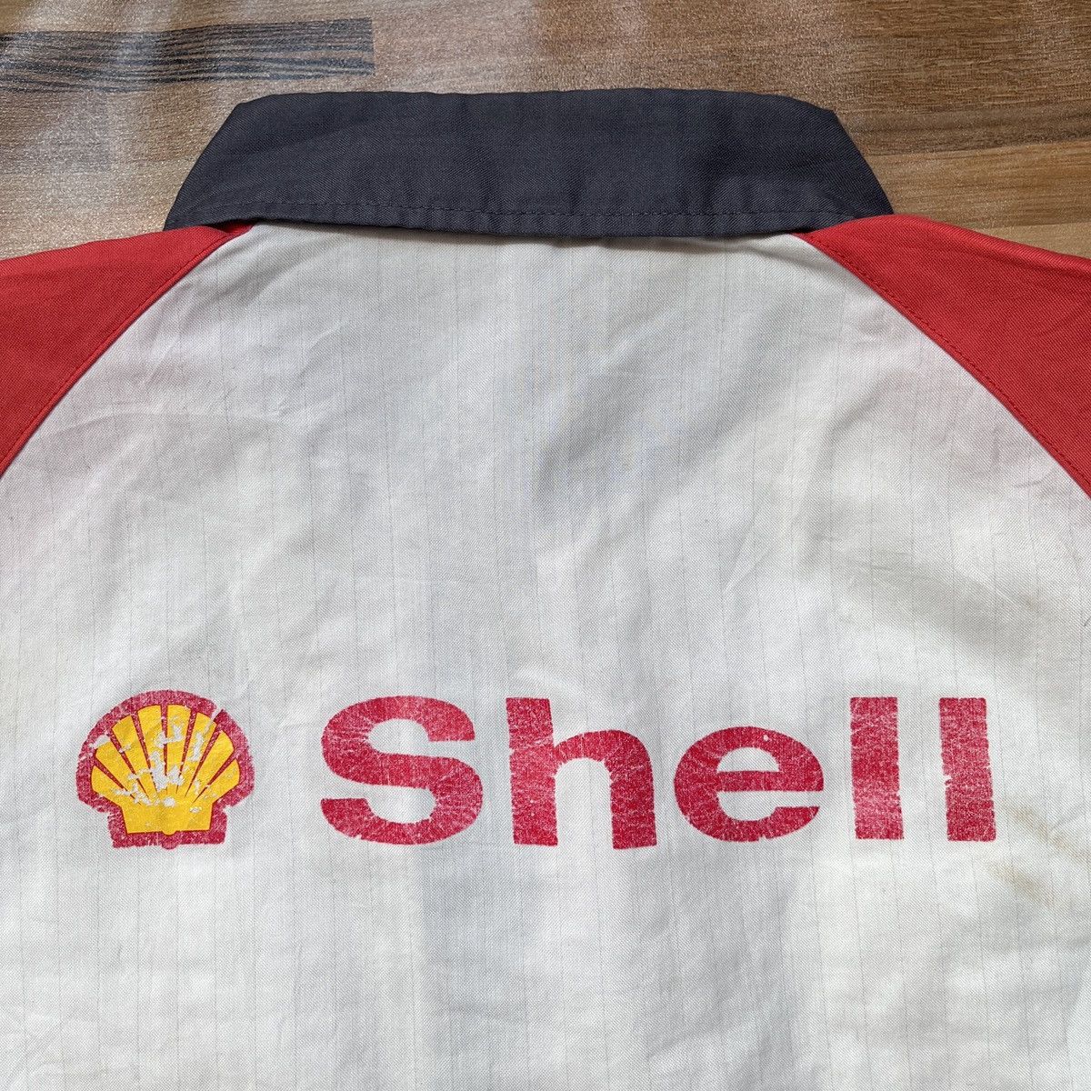 Uniform Wares × Vintage Shell Workers Uniform Racing Shirts Button Up Vintage 1990s Size US L / EU 52-54 / 3 - 14 Thumbnail